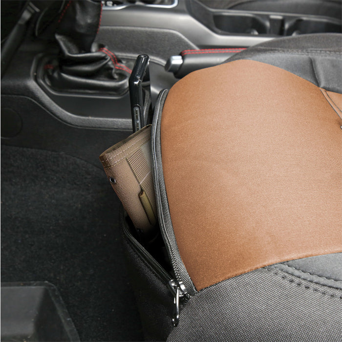 Smittybilt 578125 Neoprene Seat Cover; Tan/Black; Front/Rear; Gen 2; Kit; - Truck Part Superstore