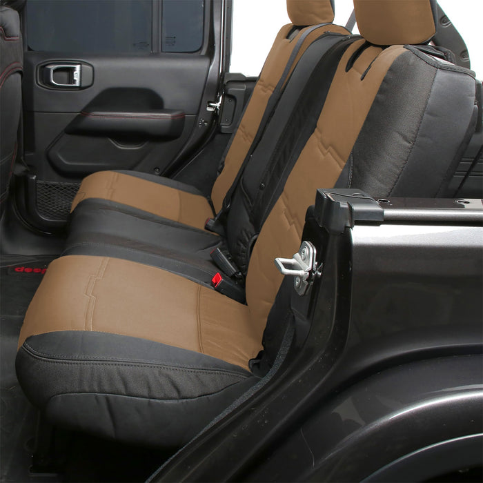 Smittybilt 578125 Neoprene Seat Cover; Tan/Black; Front/Rear; Gen 2; Kit; - Truck Part Superstore
