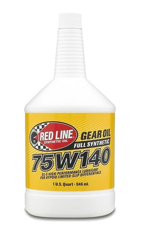 Red Line Oil 57914 75W140 Gear Oil Synthetic GL-5 Differential Gear Oil 1 Quart Red Line Oil - Truck Part Superstore