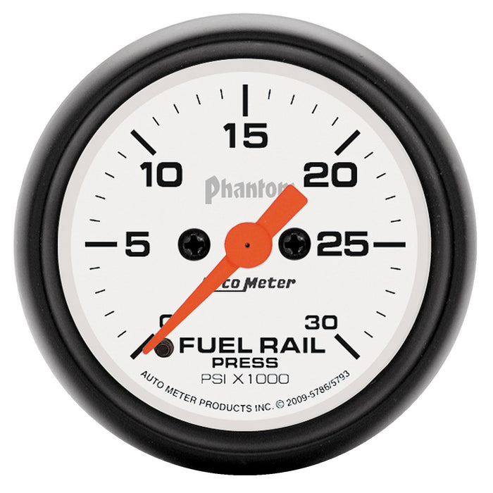 AutoMeter 5793 GAUGE; RAIL PRESS (RAM 6.7L); 2 1/16in.; 30KPSI; DIGITAL STEPPER MOTOR; PHANTOM - Truck Part Superstore