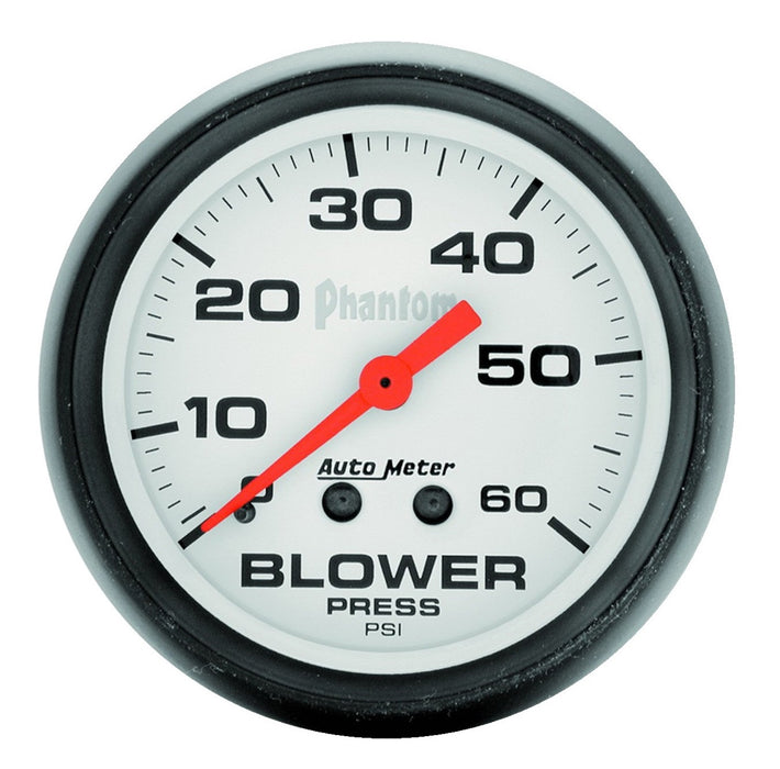 AutoMeter 5802 GAUGE; BOOST; 2 5/8in.; 60PSI; MECHANICAL; PHANTOM - Truck Part Superstore