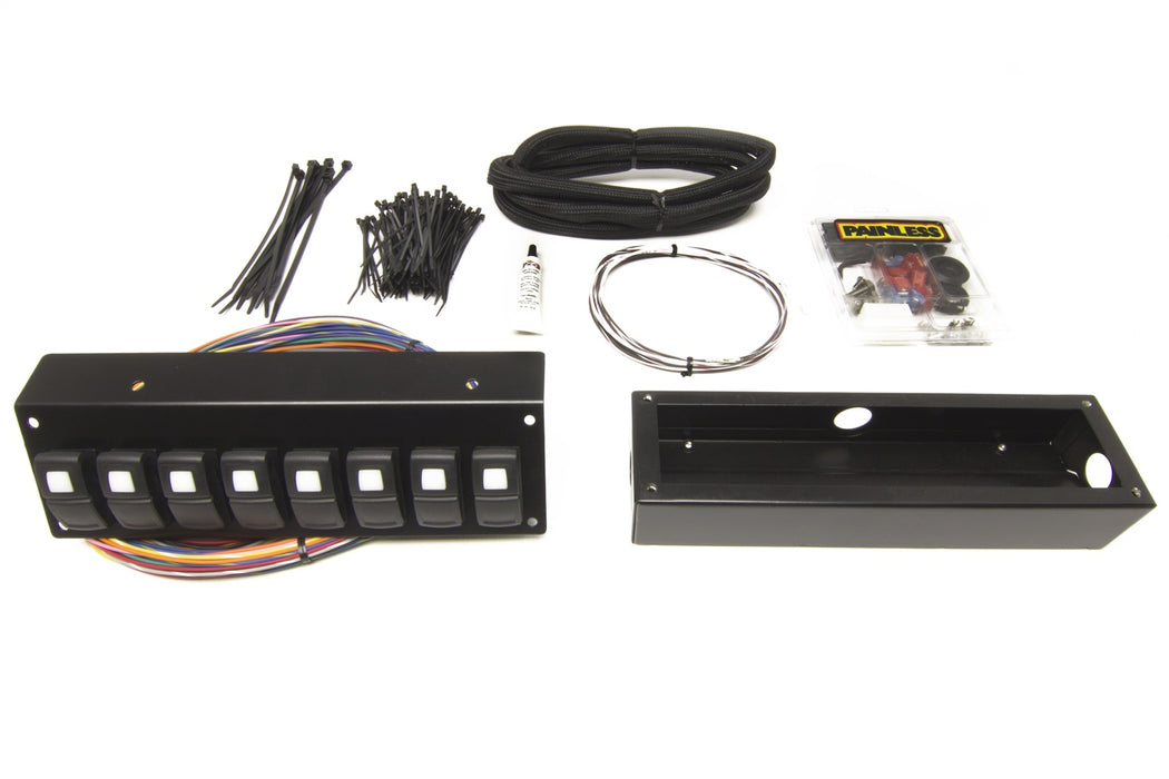 Painless Wiring 58103 Track Rocker 8-Switch Panel; Flange Mount; - Truck Part Superstore