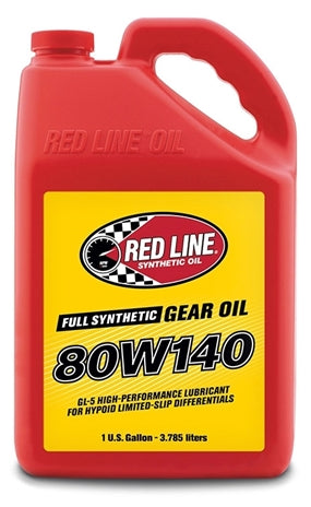 Red Line Oil 58107 80W140 Gear Oil Synthetic GL-5 Differential Gear Oil 16 Gallon Red Line Oil - Truck Part Superstore
