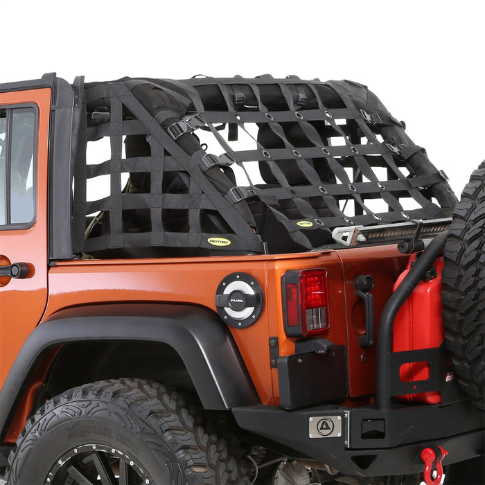 Smittybilt 581135 C-Res Cargo Restraint System 07-18 Wrangler JK 4 Door Black 2 Inch WebbingSmittybilt - Truck Part Superstore