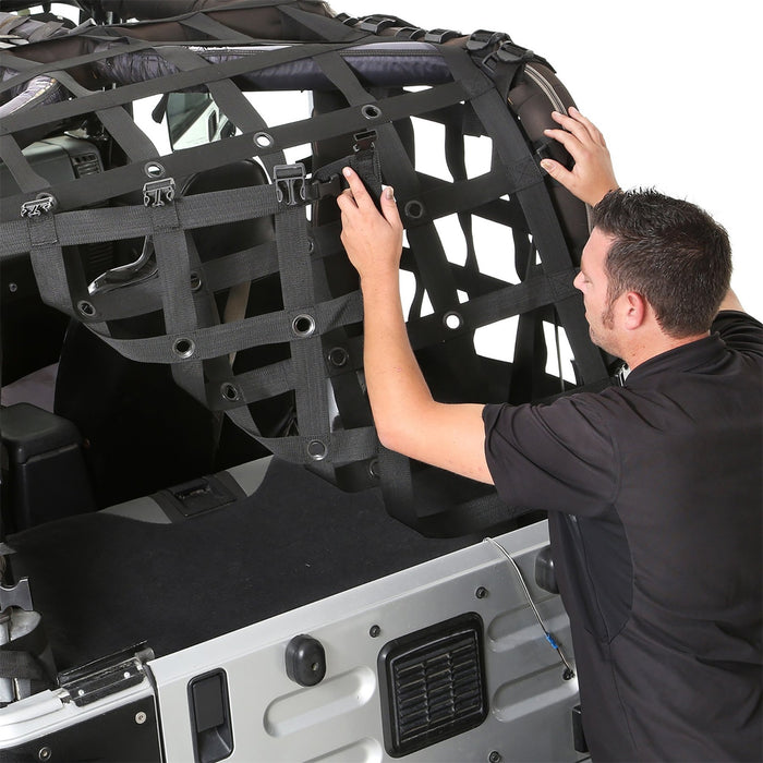 Smittybilt 581135 C-Res Cargo Restraint System 07-18 Wrangler JK 4 Door Black 2 Inch WebbingSmittybilt - Truck Part Superstore