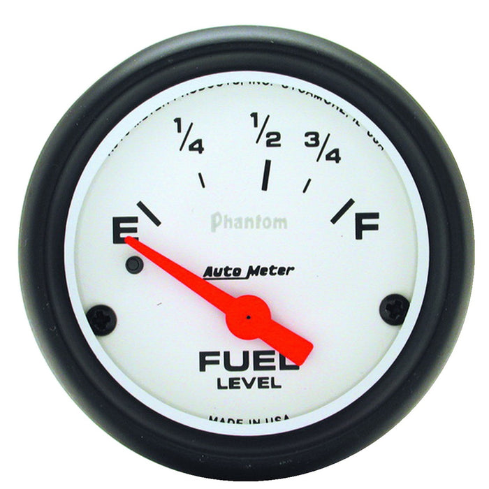 AutoMeter 5814 GAUGE; FUEL LEVEL; 2 5/8in.; 0OE TO 90OF; ELEC; PHANTOM - Truck Part Superstore
