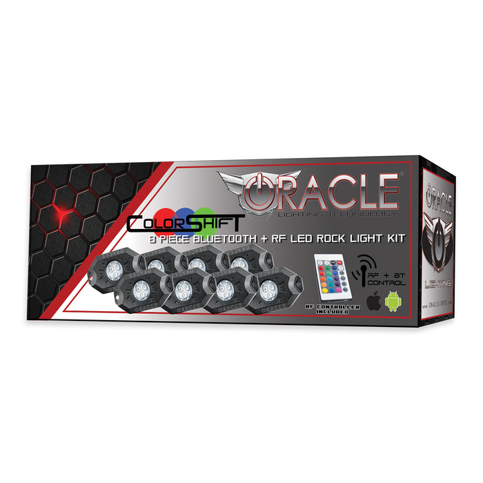 Oracle Lighting 5819-333 ColorSHIFT Underbody Rock Light Kit, Bluetooth + RF, 8 PCS - Truck Part Superstore