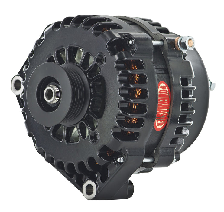 Powermaster Performance 582378 XS Volt™ Hi Amp Alternator; GM; 220 Amp; 6 Groove Pulley; Black Finish; - Truck Part Superstore