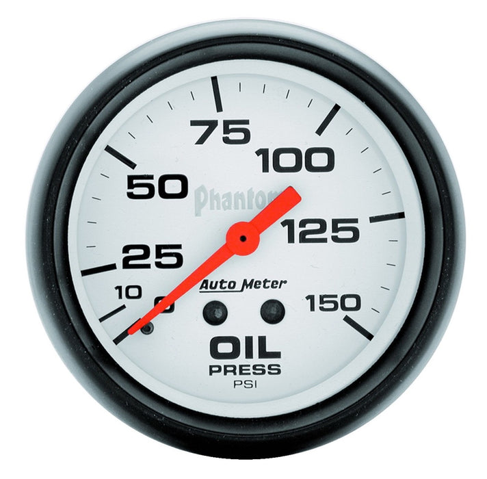 AutoMeter 5823 GAUGE; OIL PRESSURE; 2 5/8in.; 150PSI; MECHANICAL; PHANTOM - Truck Part Superstore