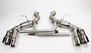 Mishimoto MMEXH-CAM8-16AQTPP Quad Tip Pro Axleback Exhaust, fits Chevrolet Camaro SS 2016+ - Truck Part Superstore