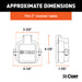 CURT 58265 Protective MultiPro/Multi-Flex Tailgate Sensor with 2in. Hitch Cap - Truck Part Superstore