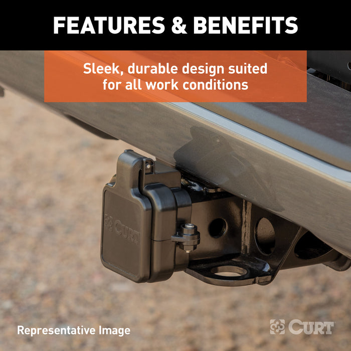 CURT 58266 Protective MultiPro/Multi-Flex Tailgate Sensor with 2-1/2in. Hitch Cap - Truck Part Superstore