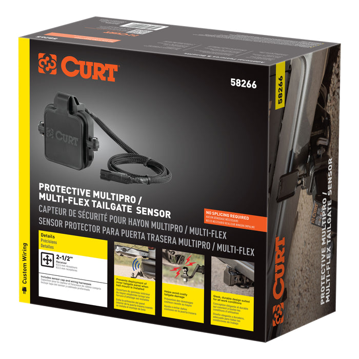 CURT 58266 Protective MultiPro/Multi-Flex Tailgate Sensor with 2-1/2in. Hitch Cap - Truck Part Superstore