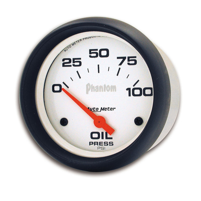 AutoMeter 5827 GAUGE; OIL PRESSURE; 2 5/8in.; 100PSI; ELECTRIC; PHANTOM - Truck Part Superstore