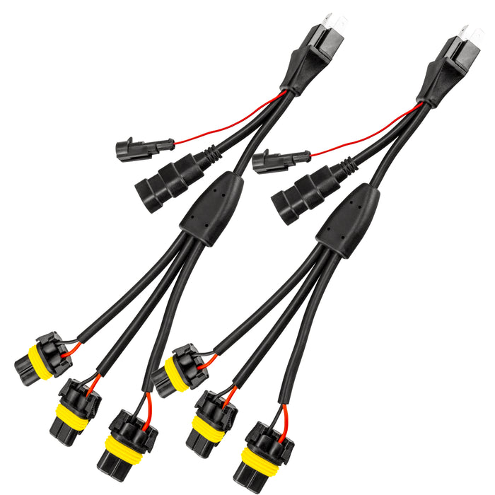 Oracle Lighting 5831-504 Vector H4 Headlight Wiring Harness, Euro Export Model, Pair - Truck Part Superstore