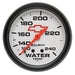 AutoMeter 5832-00406 GAUGE; WATER TEMP; 2 5/8in.; 120-240deg.F; MECHANICAL; CHEVY RED BOWTIE; WHITE - Truck Part Superstore