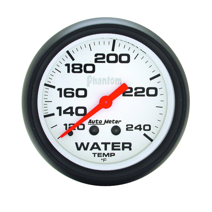 AutoMeter 5832 GAUGE; WATER TEMP; 2 5/8in.; 120-240deg.F; MECHANICAL; PHANTOM - Truck Part Superstore