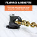 CURT 60691 OEM Puck System Gooseneck Safety Chain Anchors; Chevy; Ford; GMC; Nissan (38K) - Truck Part Superstore