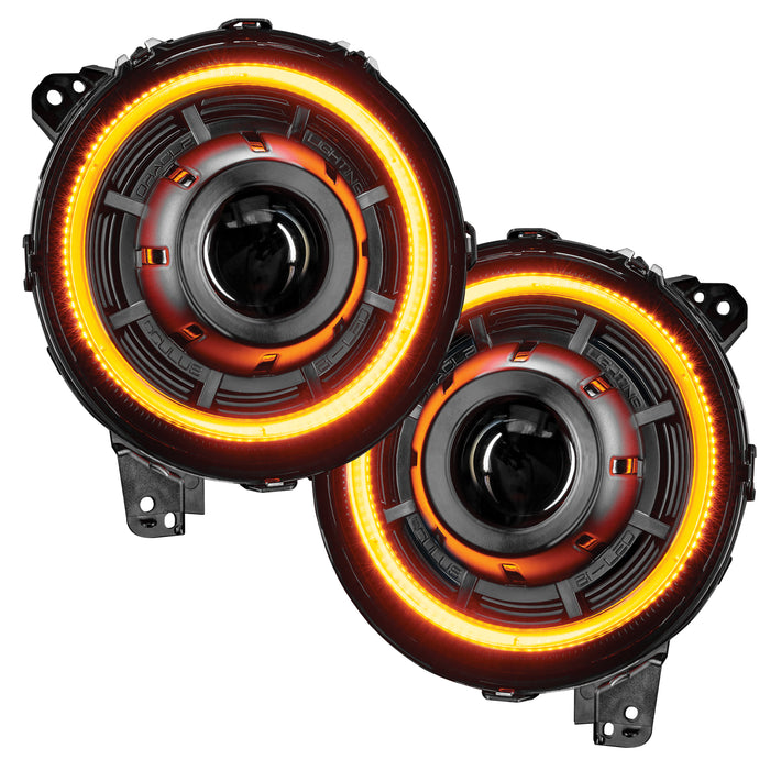 Oracle Lighting 5839-023 Oculus Switchback Bi-LED Projector Headlights for Jeep JL / Gladiator JT - Truck Part Superstore