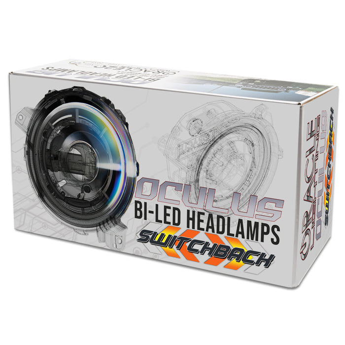 Oracle Lighting 5839-023 Oculus Switchback Bi-LED Projector Headlights for Jeep JL / Gladiator JT - Truck Part Superstore