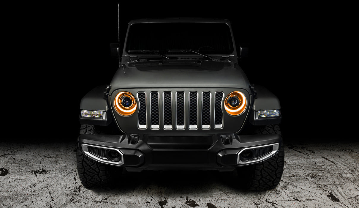 Oracle Lighting 5839-023 Oculus Switchback Bi-LED Projector Headlights for Jeep JL / Gladiator JT - Truck Part Superstore