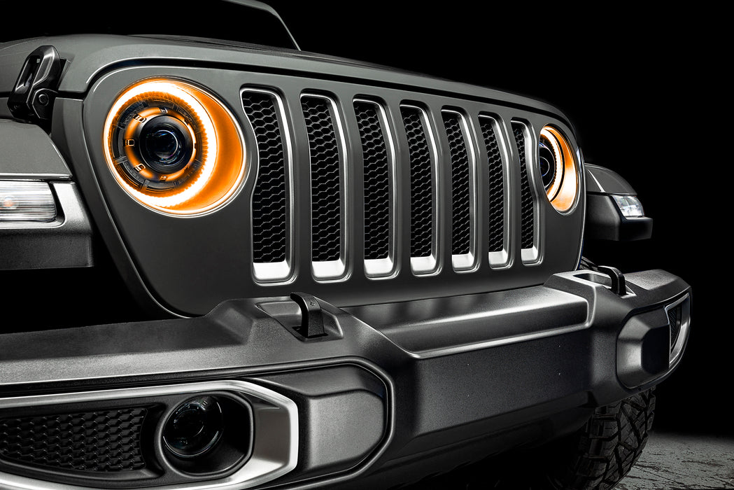 Oracle Lighting 5839-023 Oculus Switchback Bi-LED Projector Headlights for Jeep JL / Gladiator JT - Truck Part Superstore