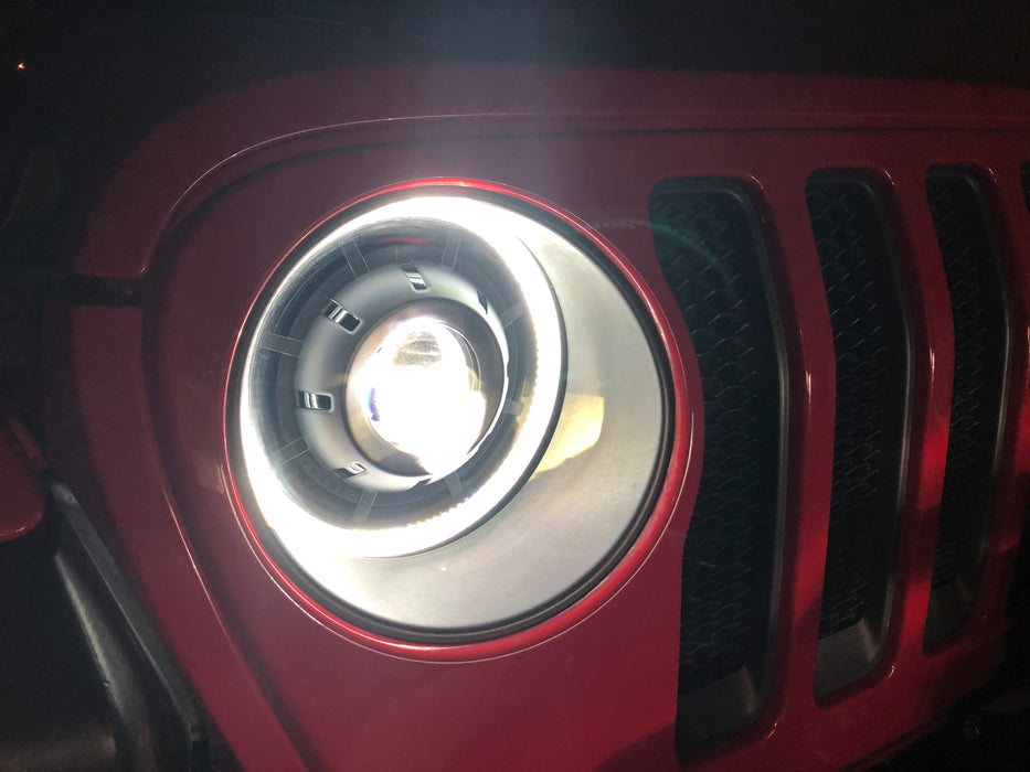 Oracle Lighting 5839-023 Oculus Switchback Bi-LED Projector Headlights for Jeep JL / Gladiator JT - Truck Part Superstore