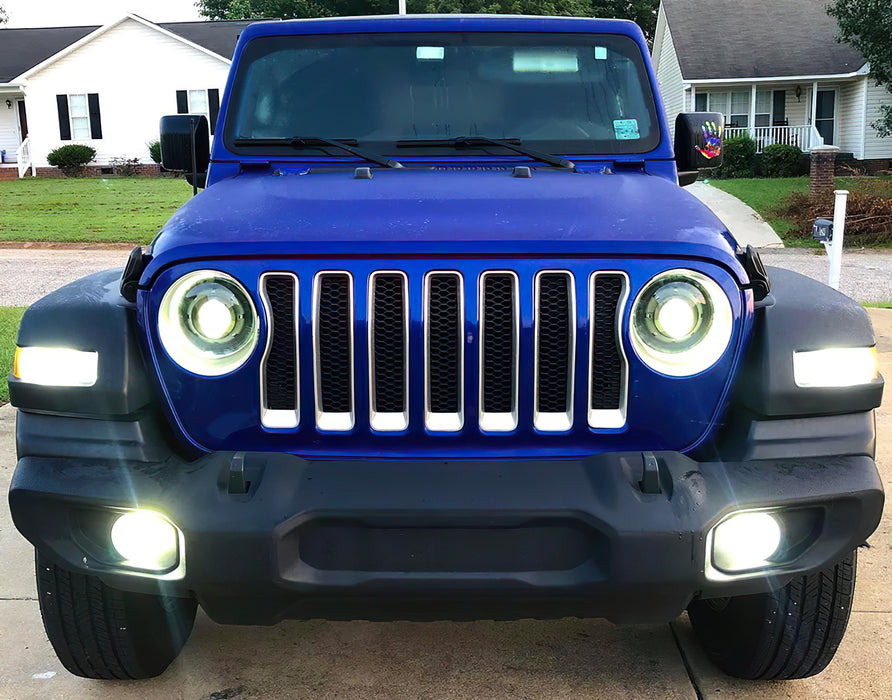 Oracle Lighting 5839-023 Oculus Switchback Bi-LED Projector Headlights for Jeep JL / Gladiator JT - Truck Part Superstore