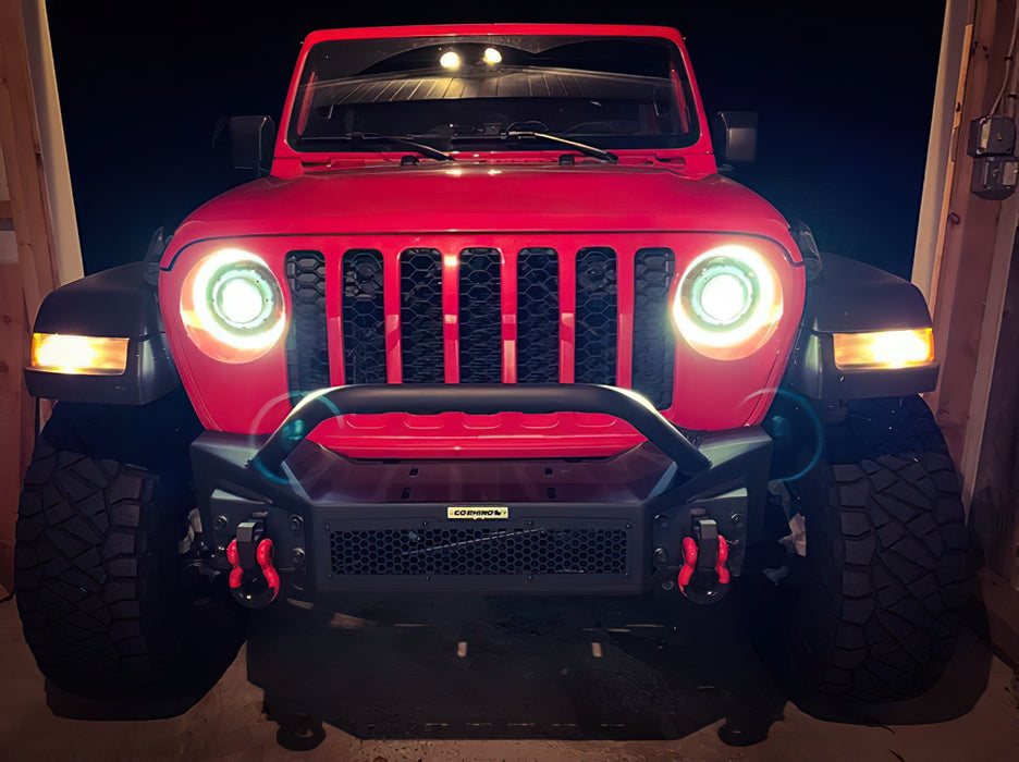Oracle Lighting 5839-023 Oculus Switchback Bi-LED Projector Headlights for Jeep JL / Gladiator JT - Truck Part Superstore