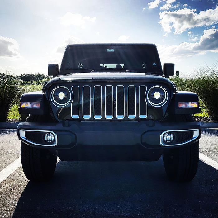 Oracle Lighting 5839-023 Oculus Switchback Bi-LED Projector Headlights for Jeep JL / Gladiator JT - Truck Part Superstore