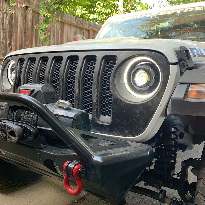 Oracle Lighting 5839-023 Oculus Switchback Bi-LED Projector Headlights for Jeep JL / Gladiator JT - Truck Part Superstore