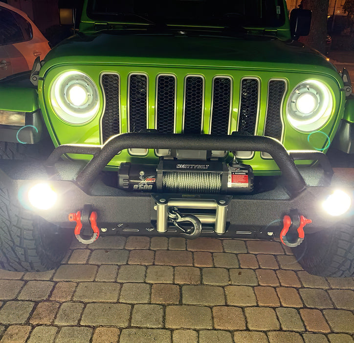 Oracle Lighting 5839-023 Oculus Switchback Bi-LED Projector Headlights for Jeep JL / Gladiator JT - Truck Part Superstore