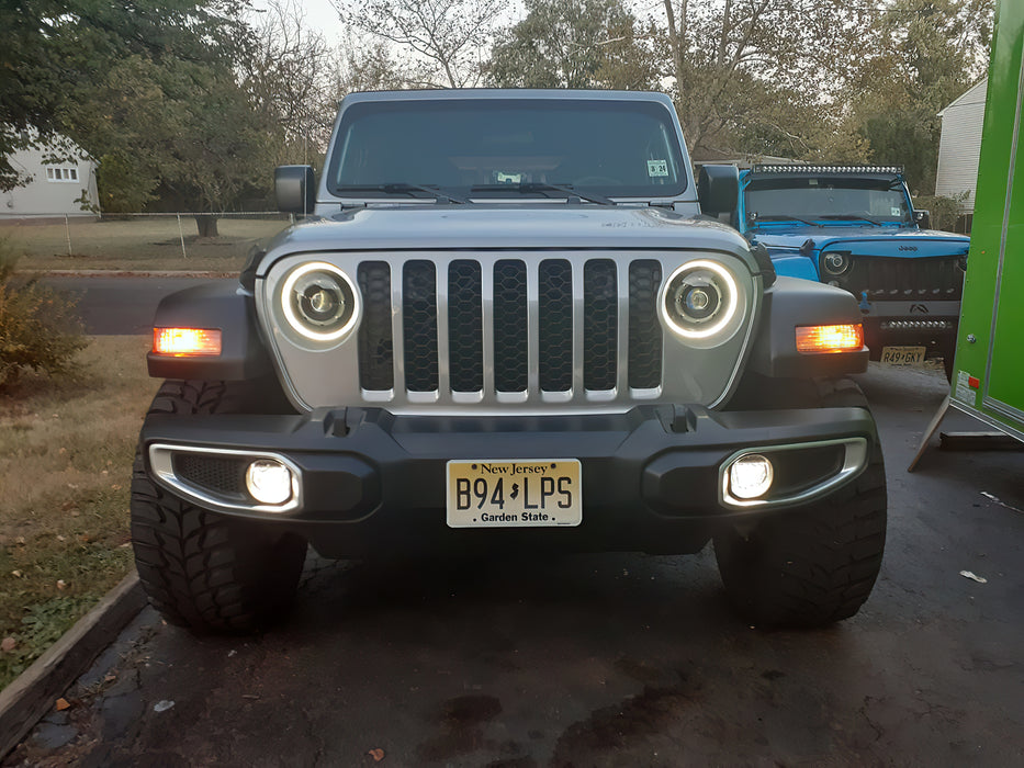 Oracle Lighting 5839-023 Oculus Switchback Bi-LED Projector Headlights for Jeep JL / Gladiator JT - Truck Part Superstore