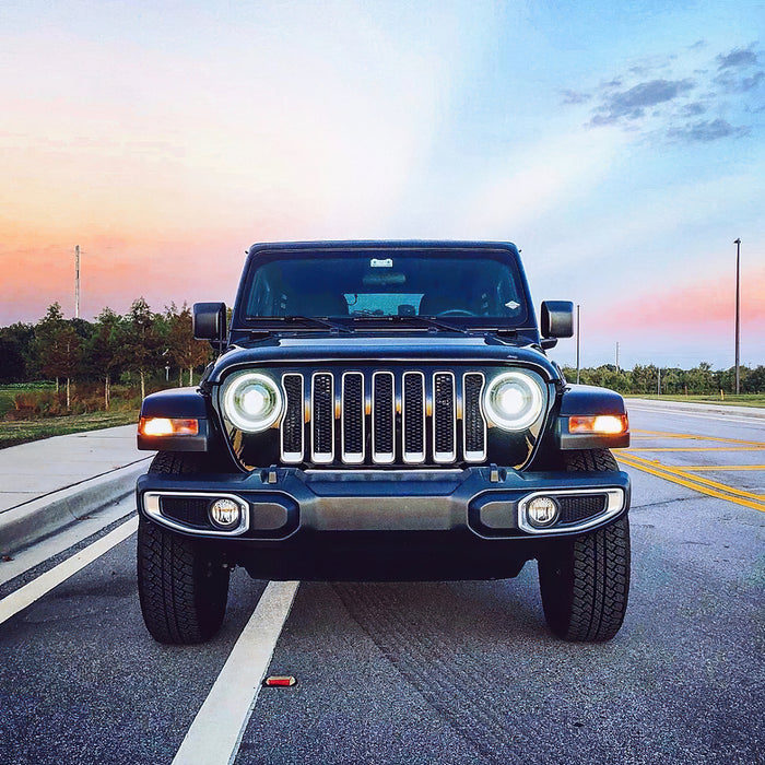 Oracle Lighting 5839-023 Oculus Switchback Bi-LED Projector Headlights for Jeep JL / Gladiator JT - Truck Part Superstore
