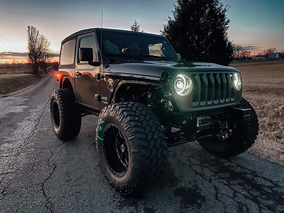 Oracle Lighting 5839-023 Oculus Switchback Bi-LED Projector Headlights for Jeep JL / Gladiator JT - Truck Part Superstore