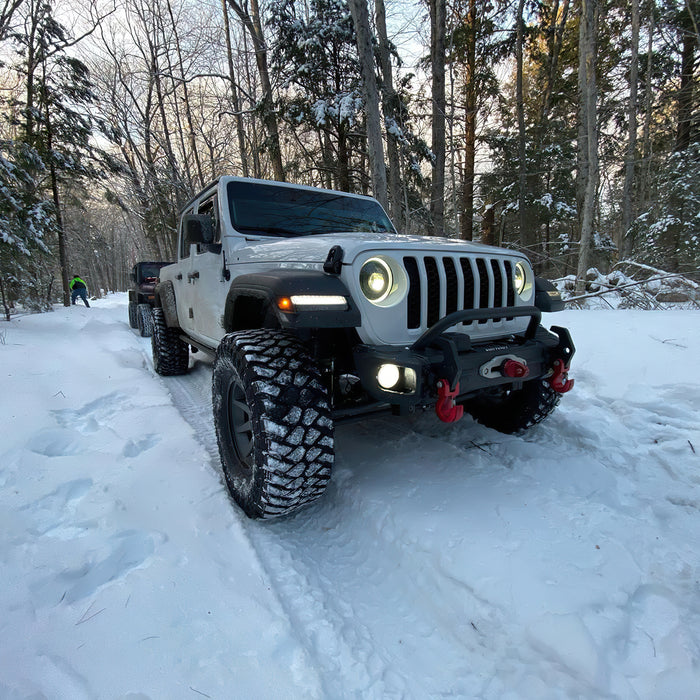 Oracle Lighting 5839-023 Oculus Switchback Bi-LED Projector Headlights for Jeep JL / Gladiator JT - Truck Part Superstore