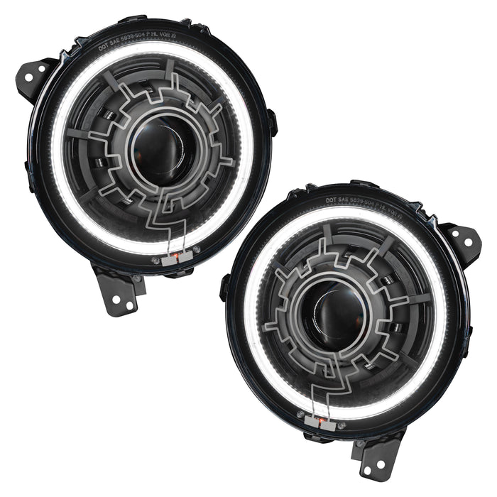 Oracle Lighting 5839-111 Oculus Bi-LED Projector Headlights - Jeep Wrangler JL/Gladiator JT- Heated Lens - Truck Part Superstore