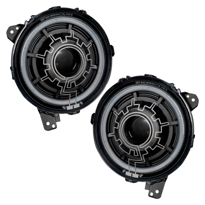 Oracle Lighting 5839-111 Oculus Bi-LED Projector Headlights - Jeep Wrangler JL/Gladiator JT- Heated Lens - Truck Part Superstore