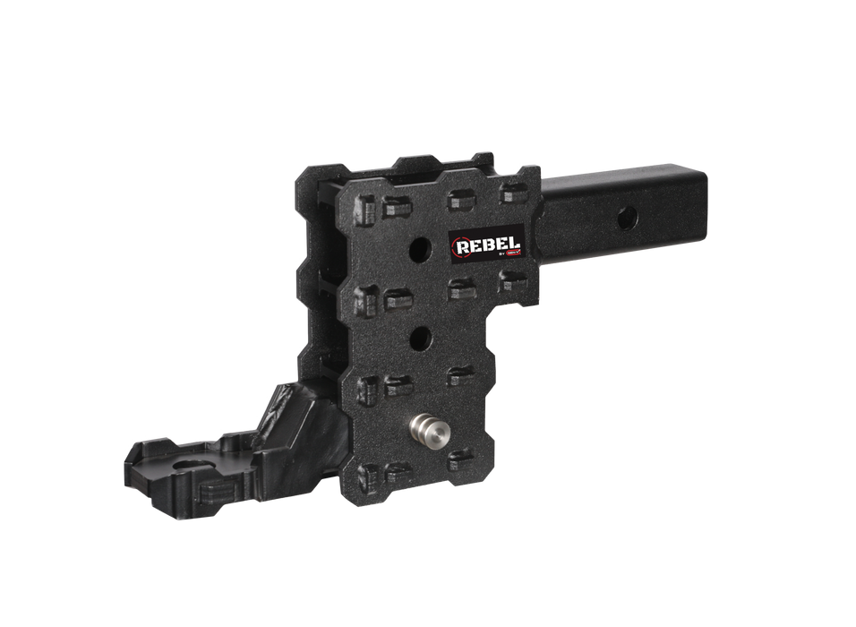 GEN-Y Hitch GH-13053X PHANTOM-X 2" Hollow Shank 4.5" Drop .7K TW 7K Hitch & Platinum Ball Mount - Truck Part Superstore