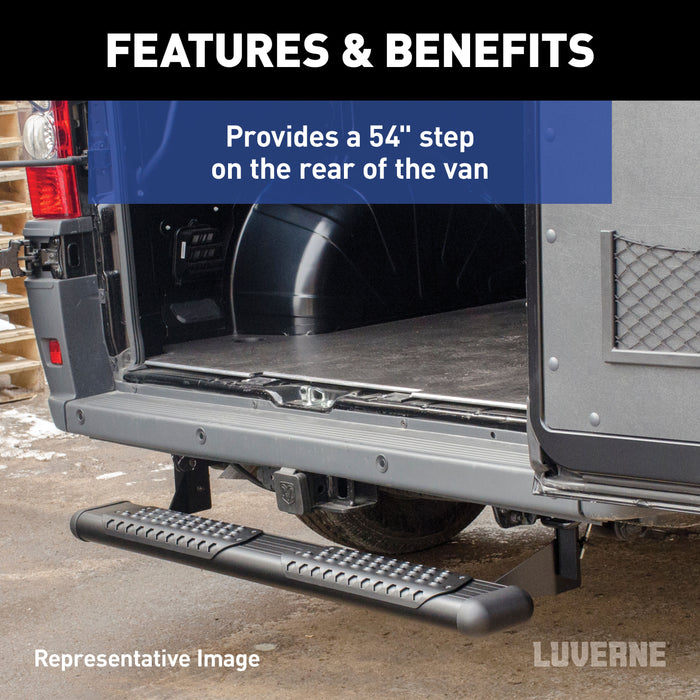 Luverne 584254-570749 O-Mega II 6in. x 54in. Black Aluminum Rear Step; Select Sprinter 2500; 3500 - Truck Part Superstore
