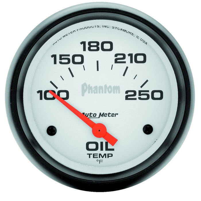 AutoMeter 5847 GAUGE; OIL TEMP; 2 5/8in.; 100-250deg.F; ELECTRIC; PHANTOM - Truck Part Superstore
