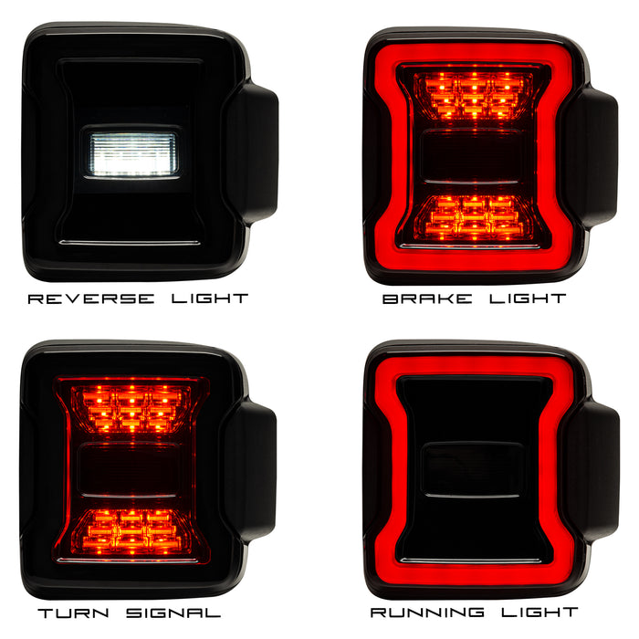 Oracle Lighting 5852-504 Black Series LED Tail Lights - Truck Part Superstore