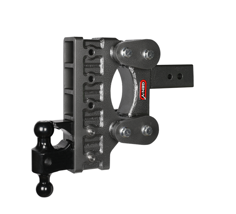 GEN-Y Hitch GH-2225 The BOSS TORSION-FLEX 3" Shank 9" Drop 3.5K TW 32K Hitch Dual-Ball & Pintle Lock - Truck Part Superstore