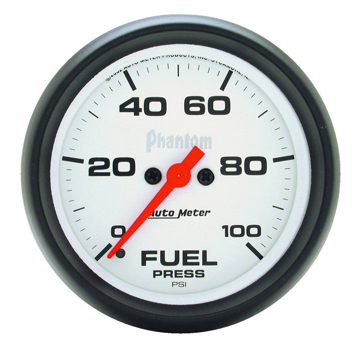 AutoMeter 5863 GAUGE; FUEL PRESSURE; 2 5/8in.; 100PSI; DIGITAL STEPPER MOTOR; PHANTOM - Truck Part Superstore