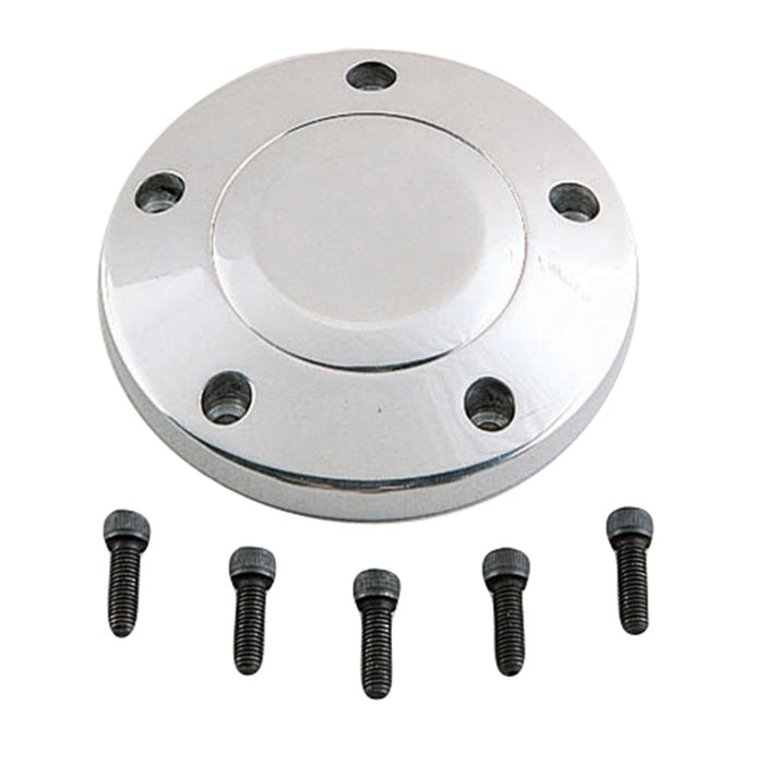 Grant 5870 Signature Horn Button; Polished; w/o Logo; w/Screws; - Truck Part Superstore