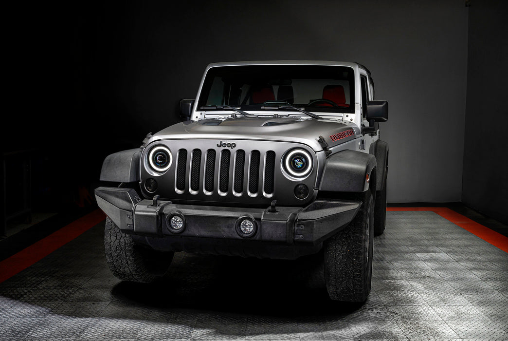 Oracle Lighting 5876-023 ORACLE OculusTM 7" Switchback Bi-LED Projector Headlights for Jeep Wrangler JK - Truck Part Superstore