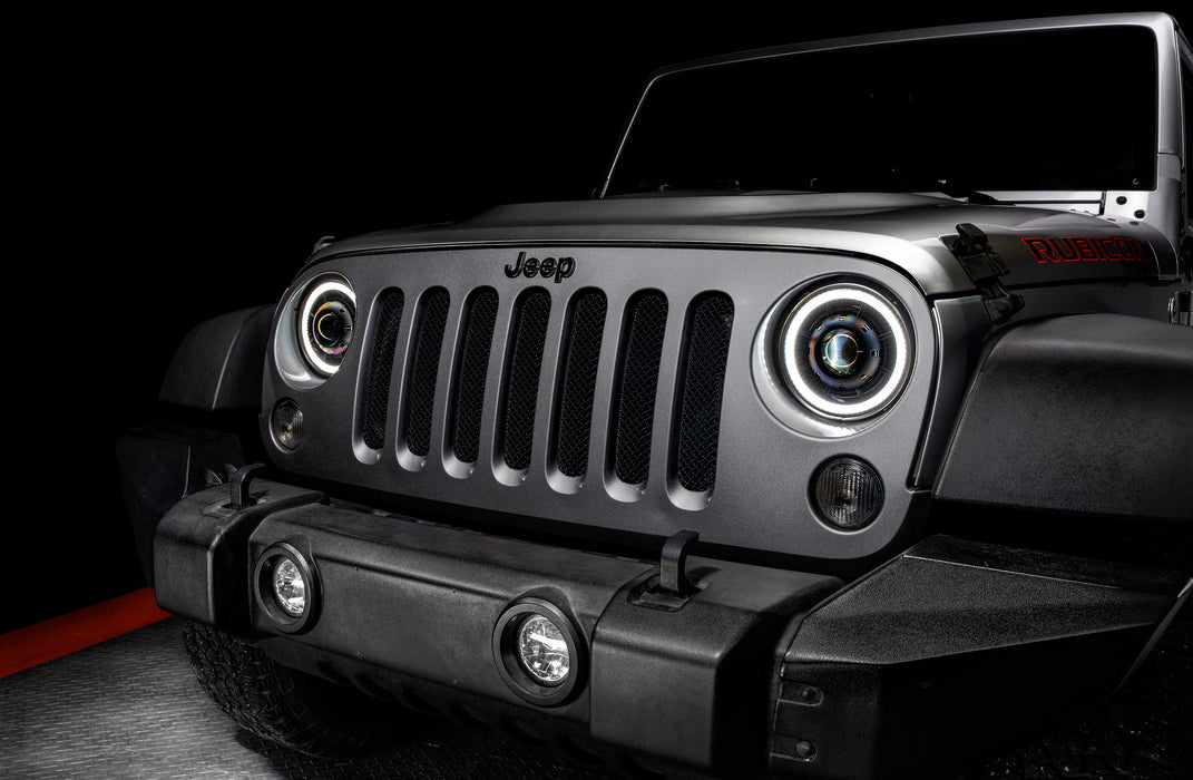 Oracle Lighting 5876-023 ORACLE OculusTM 7" Switchback Bi-LED Projector Headlights for Jeep Wrangler JK - Truck Part Superstore