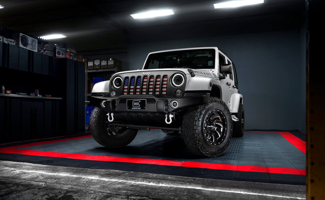 Oracle Lighting 5876-023 ORACLE OculusTM 7" Switchback Bi-LED Projector Headlights for Jeep Wrangler JK - Truck Part Superstore