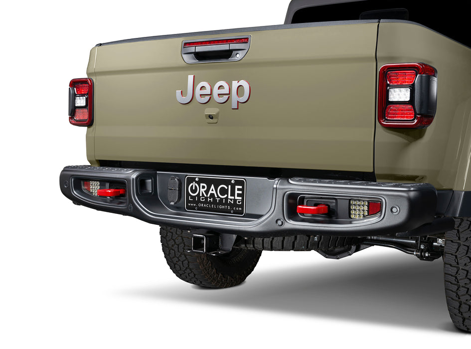 Oracle Lighting 5878-504 ORACLE Lighting Rear Bumper LED Reverse Lights for Jeep Gladiator JT - Truck Part Superstore
