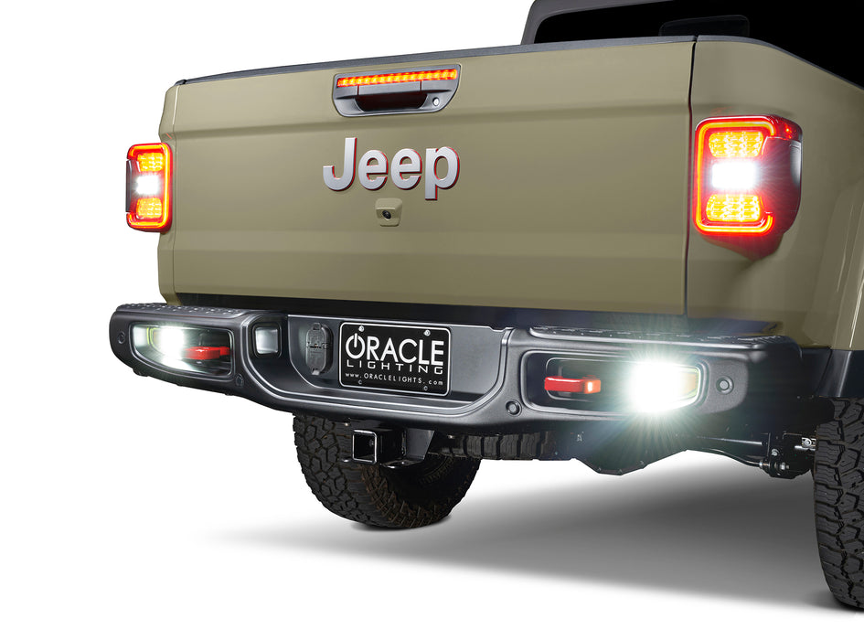 Oracle Lighting 5878-504 ORACLE Lighting Rear Bumper LED Reverse Lights for Jeep Gladiator JT - Truck Part Superstore